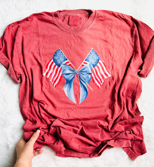 Coquette USA Flag Graphic Tee - RTS