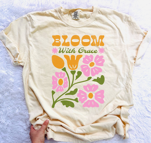 Bloom With Grace Graphic Tee